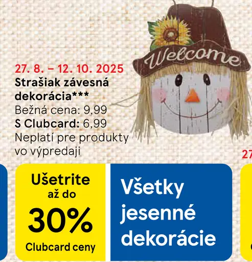 Strašiak závesná dekorácia