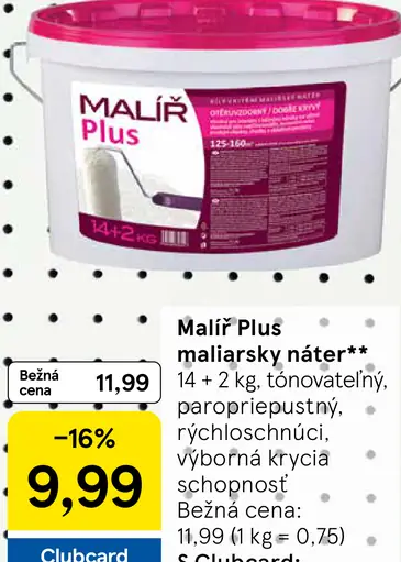 Malíř Plus maliarsky náter