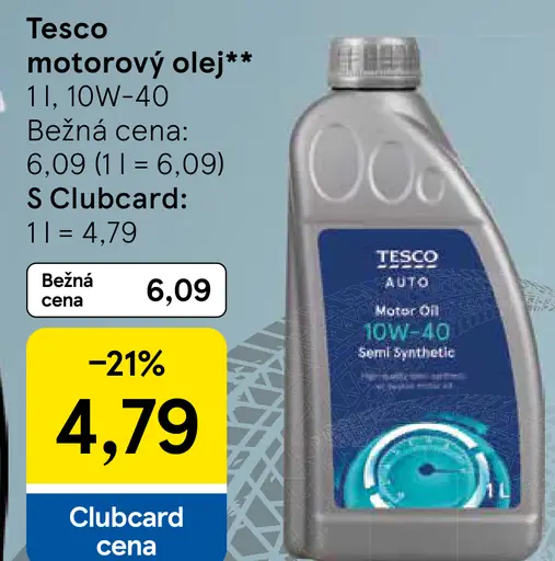 Tesco motorový olej
