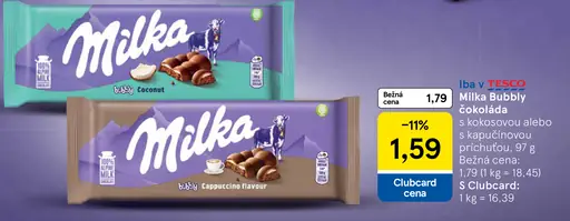 Milka Bubbly čokoláda