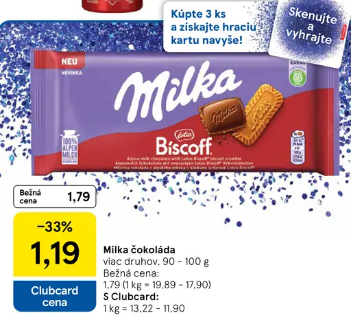 Milka Mliečna čokoláda