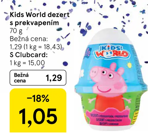 Kids World Dezert s prekvapením