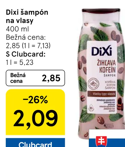 Dixi kofeín šampón na vlasy