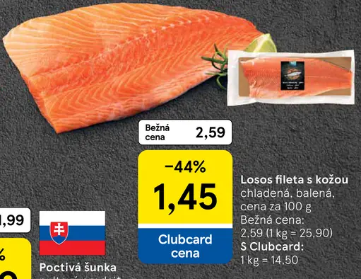 Losos fileta s kožou