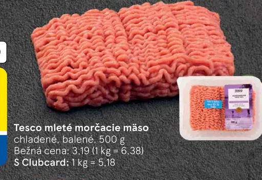 Tesco mleté morčacie mäso