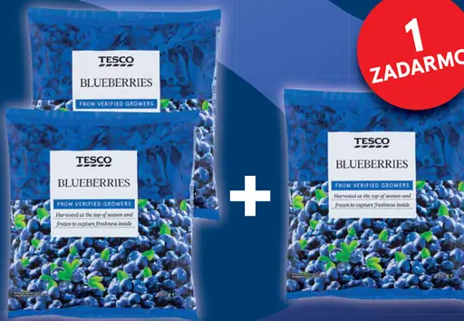 Tesco Čučoriedky mrazené
