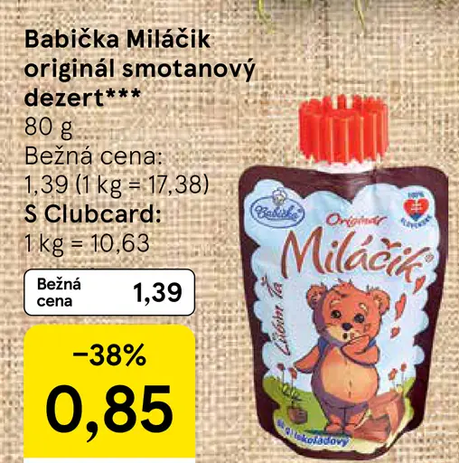 Babička Miláčik originálny smotanový dezert