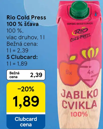Rio Cold Press 100% chladená šťava