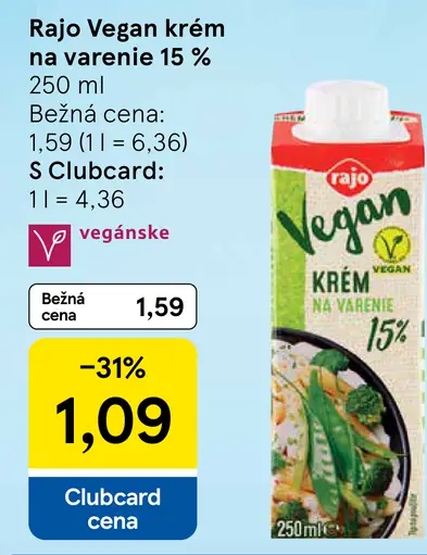 Rajo Vegan Krém na varenie 15%