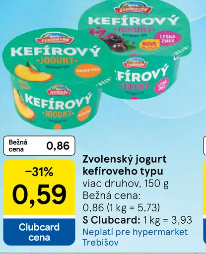 Zvolenský jogurt kefírového typu