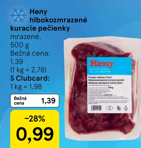 Heny hlbokozmrazené kuracie pečienky