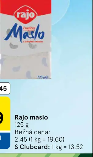 Rajo Tradičné maslo z lahodnej smotany