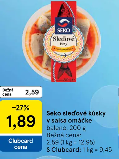 Seko sleďové kúsky v salsa omáčke