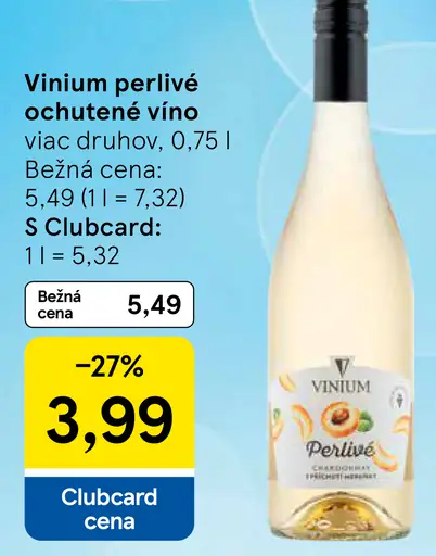 Vinium perlivé ochutené víno