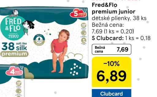 Fred&Flo premium junior detské plienky