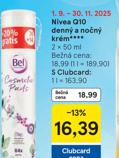Nivea Q10 denny a nočný krém