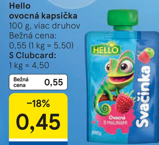 Hello ovocná kapsička