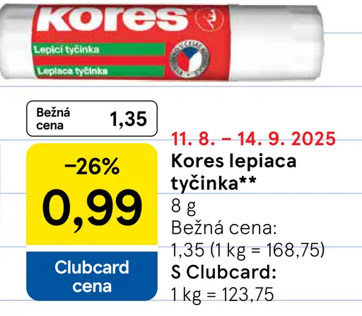 Kores lepiaca tyčinka