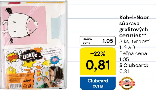 Koh-I-Noor súprava grafitových ceruziek