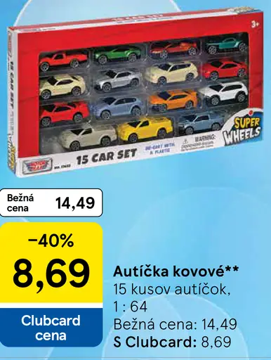Autíčka kovové