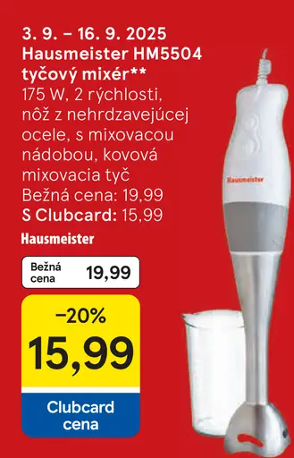 Hausmeister tyčový mixér