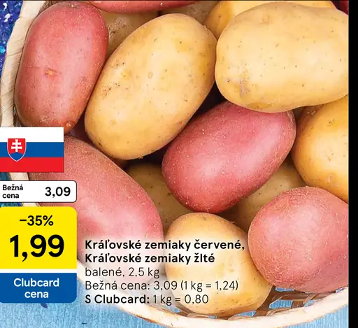 Královské zemiaky červené, Královské zemiaky žlté