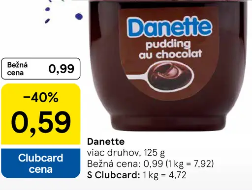 Danette puding au chocolat
