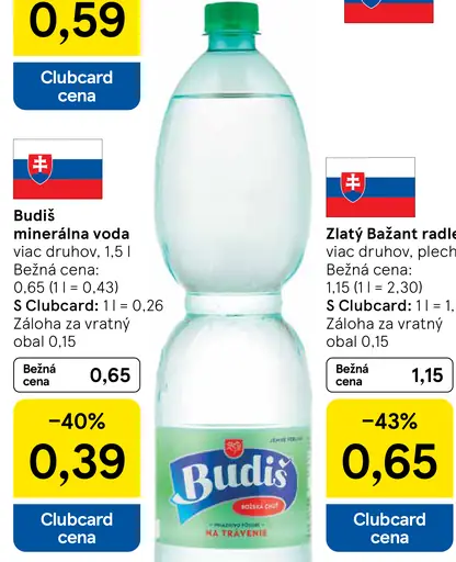 Budiš minerálna voda