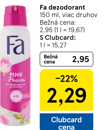 Fa dezodorant Pink Passion