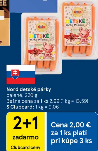 Nord Detské párky