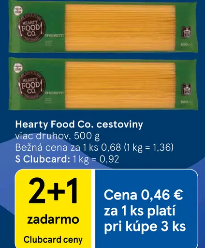 Hearty Food Co. cestoviny