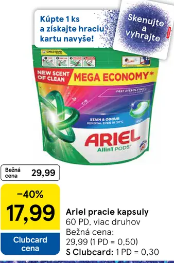 Ariel pracie kapsuly