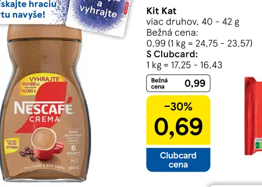 NESCAFÉ CLASSIC, instantná káva