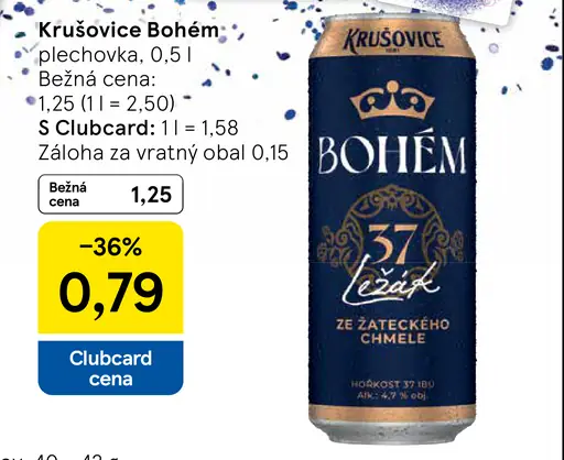 Krušovice Bohem plechovka