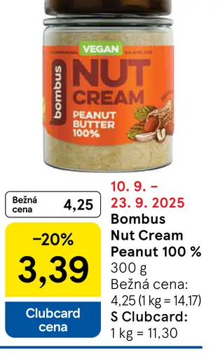 Bombus Nut Cream Peanut 100%