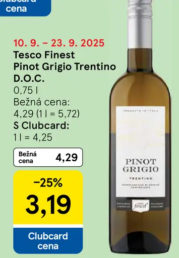Tesco Finest Pinot Grigio Trentino D.O.C.