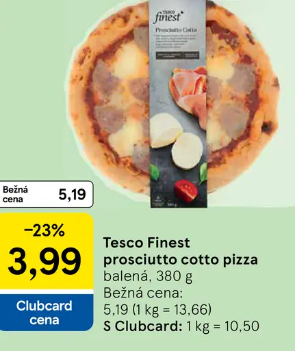 Tesco Finest prosciutto cotto pizza