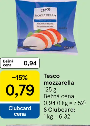 Tesco mozzarella