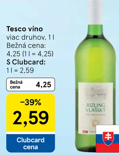 Tesco víno