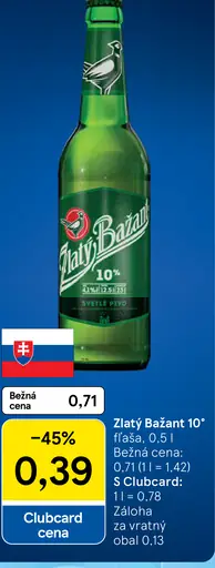 Zlatý Bažant 10°