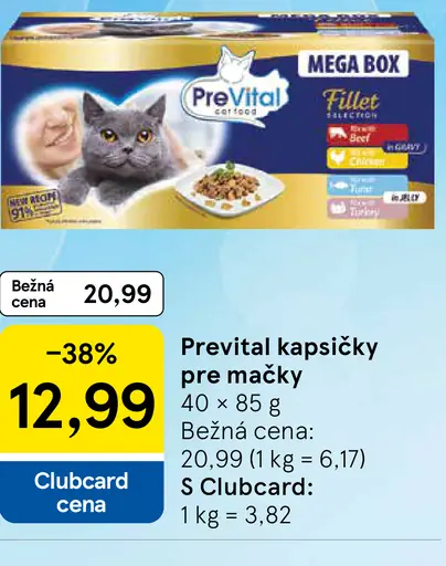 PreVital kapsičky pre mačky