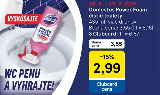 Domestos Power Foam čistič toalety