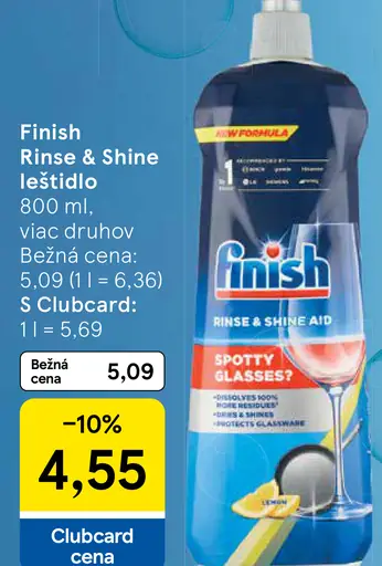 Finish Rinse & Shine leštidlo