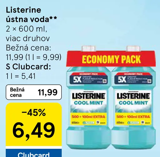 Listerine ústna voda