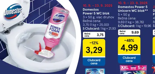 Domestos Power 5 WC blok