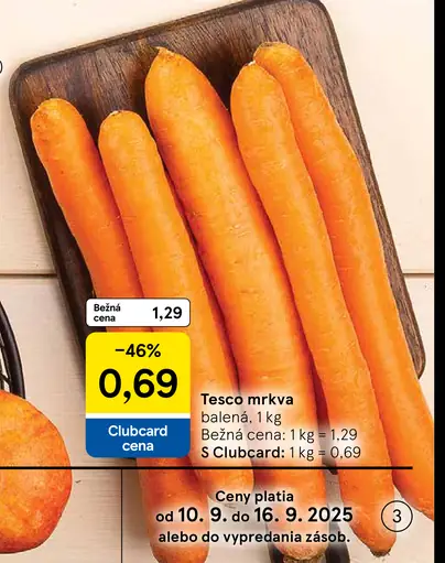 Tesco mrkva