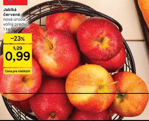 Červené jablká