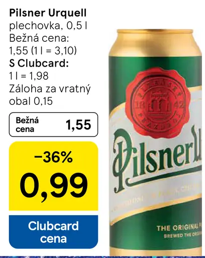 Pilsner Urquell plechovka