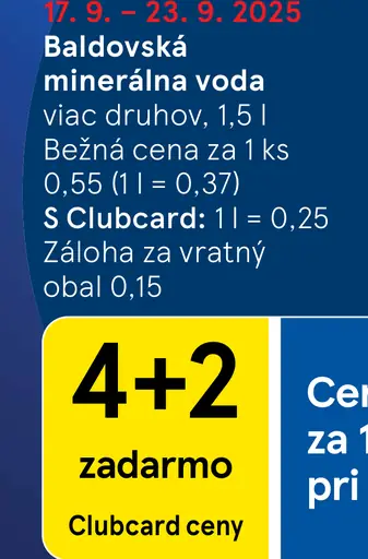 Baldovská Sýtená minerálna voda grep