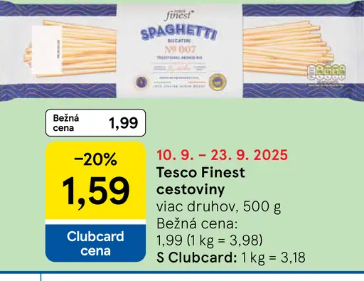 Tesco Finest cestoviny